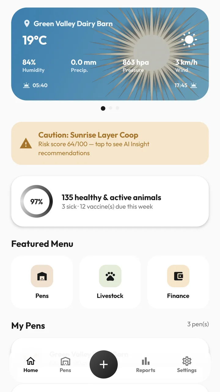 Dashboard Smart Flock Lite